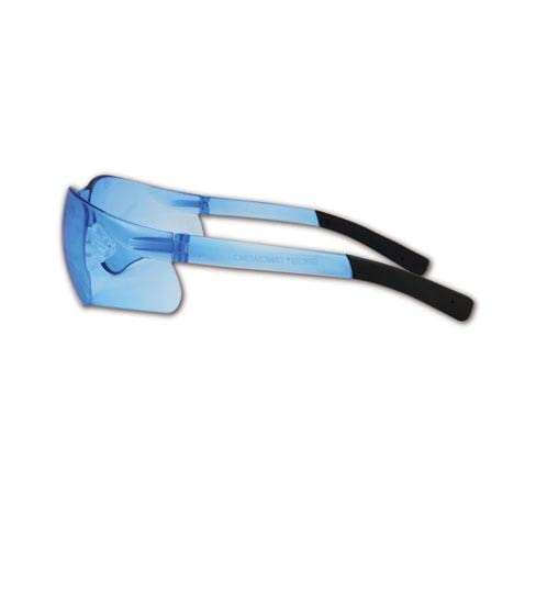 MAGID Y19BFLB Gemstone Myst Flex Y19 Series Protective Eyewear, Blue Frame, Blue Lens (6 Pair)