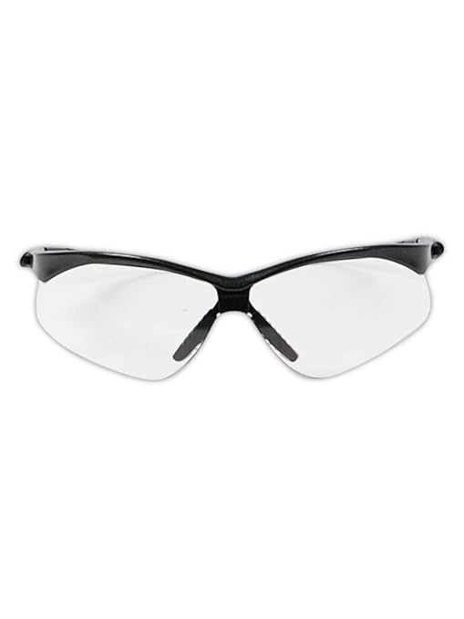 MAGID Y777MBC Gemstone Y777 Wraparound Safety Glasses, Black Metallic Nylon Frame, Standard (3 Pair)