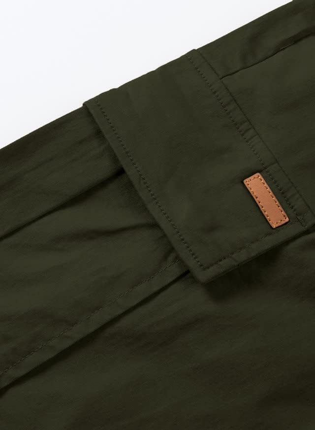JMIERR Mens Casual Twill Cargo Shorts Cotton Drawstring Classic Cargo Stretch Short with 6 Pockets