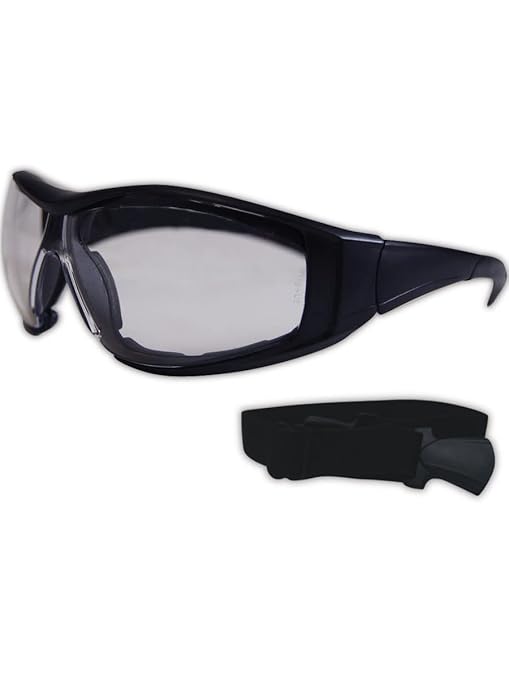 MAGID Safety Goggles with Temples & Removable Strap, 72 Pairs, (G919)