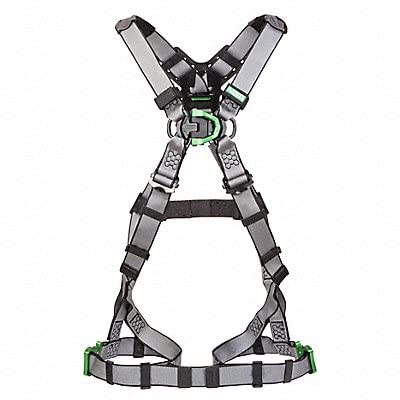 MSA 10195038 V-FIT Harness, Standard, Back D-Ring, Quick-Connect Leg Straps