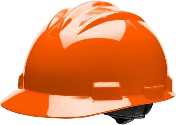 Bullard 3-Rib S61 Cap Style Safety Hard Hat with 4-Point Ratchet Suspension and Cotton Brow Pad