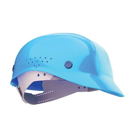Honeywell Deluxe Bump Cap - Low Hazard, Vented, 4-pt Suspension, HDPE Shell, pin Lock Adjustment BC86070000