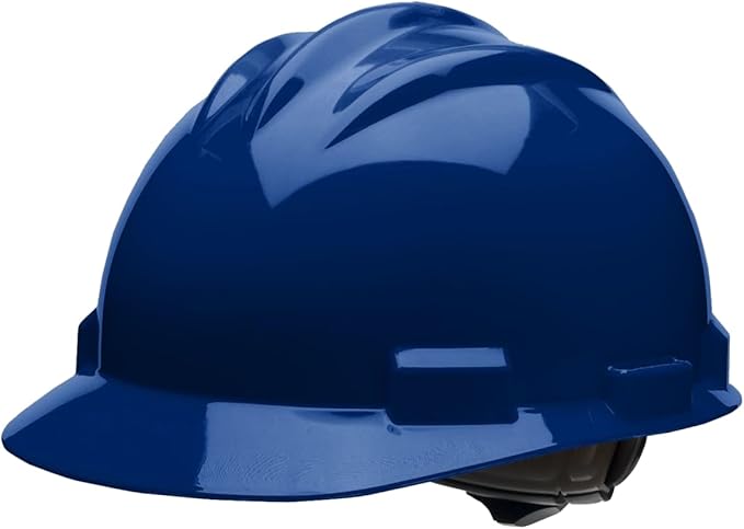 Bullard 3-Rib S61 Cap Style Safety Hard Hat with 4-Point Ratchet Suspension and Cotton Brow Pad