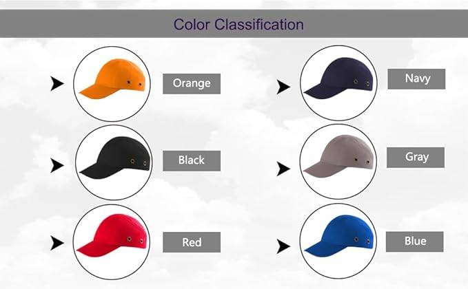 Lightweight Hard Hat Safety Bump Cap Safety Hard Hat Head Protection Cap Breathable Baseball Hat Style Comfortable Head Protection Hat for Work