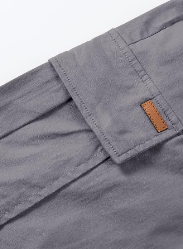 JMIERR Mens Casual Twill Cargo Shorts Cotton Drawstring Classic Cargo Stretch Short with 6 Pockets