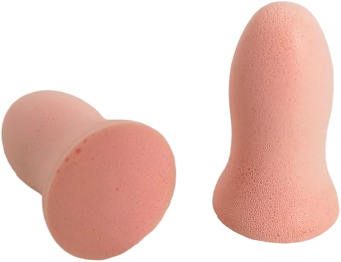 Soft Foam Earplugs 50 Pair,32dB Highest NRR for Noise Reduction,Safety Hearing Protection Ear Plugs Contoured for Comfort Slow Rebound,Tapón para el oído,Slim Waist (Pink, Small)