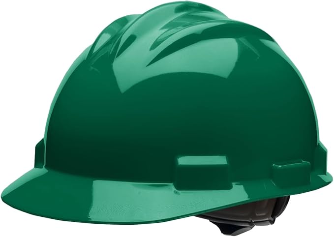 Bullard 3-Rib S61 Cap Style Safety Hard Hat with 4-Point Ratchet Suspension and Cotton Brow Pad