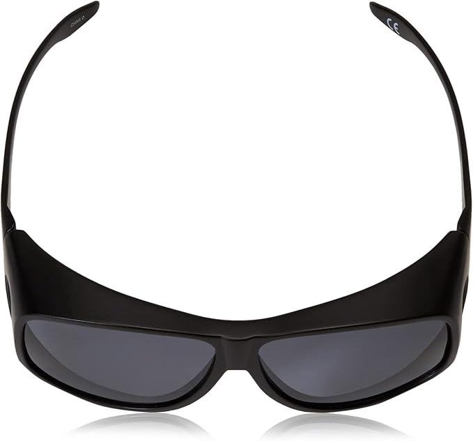 Dioptics unisex adult Solar Shield-classic Fits Over Sunglasses, Grey, 66 mm US