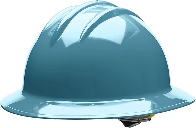 Bullard 3-Rib C34 Full Brim Safety Hard Hat with Spacious Shell, 6-Point Ratchet Suspension, and Cotton Brow Pad
