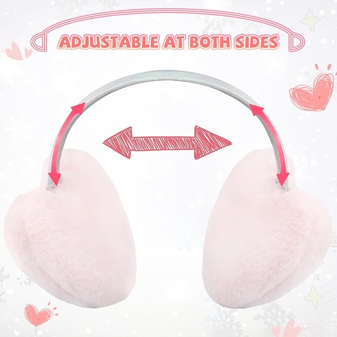 XIAOHAWANG Winter Earmuffs for Kids Girl Warm Ear Muffs Baby Boy Plush Padded Ear Warmer