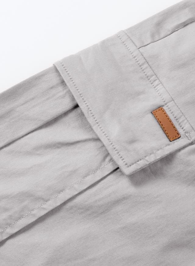 JMIERR Mens Casual Twill Cargo Shorts Cotton Drawstring Classic Cargo Stretch Short with 6 Pockets