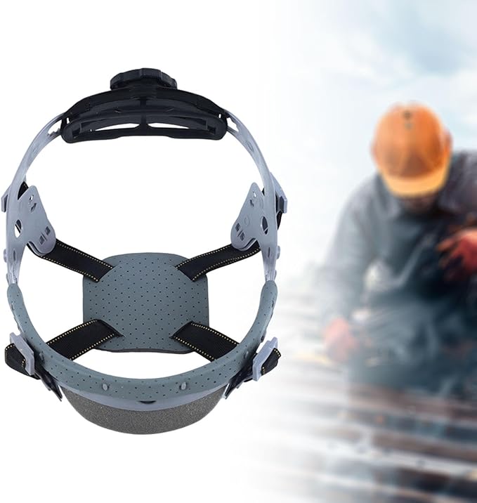 Replacement Suspension Hat Liner Insert Easy to Use Adjustable Knob Fixation Gray Gifts Helmet Insert Helmet Accessory, 4 Point Suspension