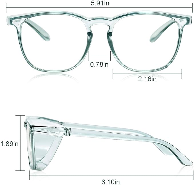 Safety Glasses Goggles For Women Nurses Protective Eyewear,Anti Fog Safety Goggles
