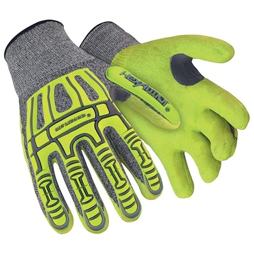 HexArmor Cut-Resistant Impact Protection Nitrile Palm Work Gloves | Rig Lizard® Series 2090X | X-Small
