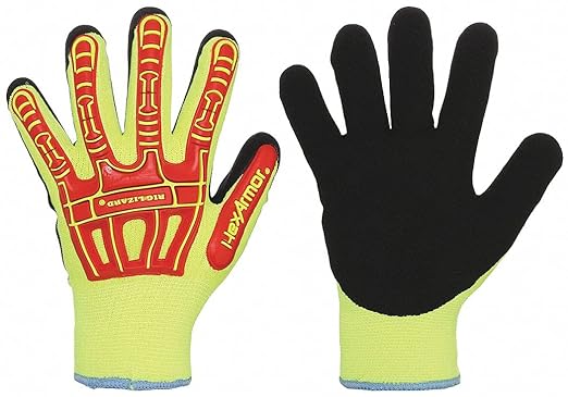 HexArmor Cut-Resistant Impact Protection Insulated Work Gloves | Rig Lizard® Series 2091 | Large