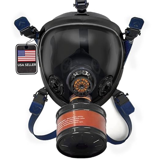 Parcil Distribution ST-100X Smoke Black Full Face Respirator