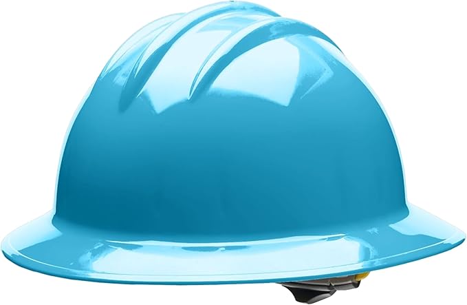Bullard 3-Rib C34 Full Brim Safety Hard Hat with Spacious Shell, 6-Point Ratchet Suspension, and Cotton Brow Pad