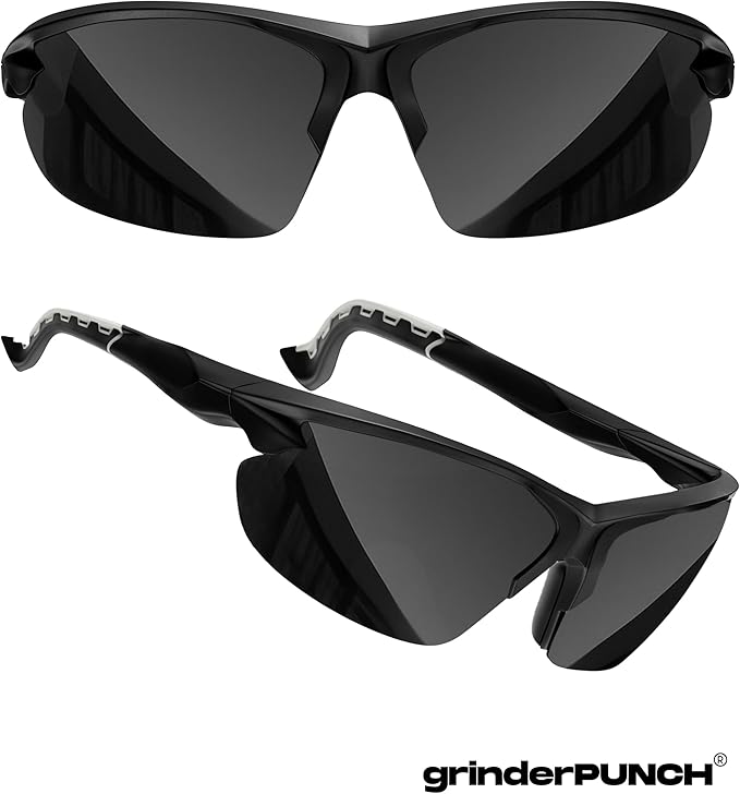 grinderPUNCH Tactical Shooting Glasses Military Grade Ballistic Impact Protection 100% UV Lenses ANSI Z87 Safety Glasses