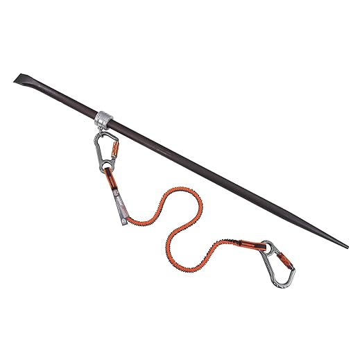 Ergodyne Squids 3791 Sleever Bar Lock Collar with Tethering Attachment Point for Tool Lanyard, Compatible Bar Size 3/4
