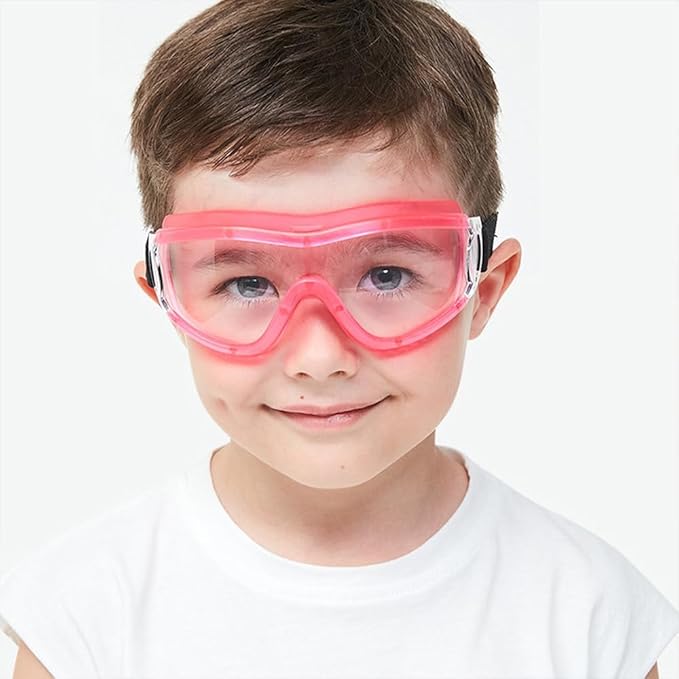Kids Safety Goggles, Toddler Safety Glasses With UV Anti-Fog,Clear Lens Glasses Cleaning Cloth Included
