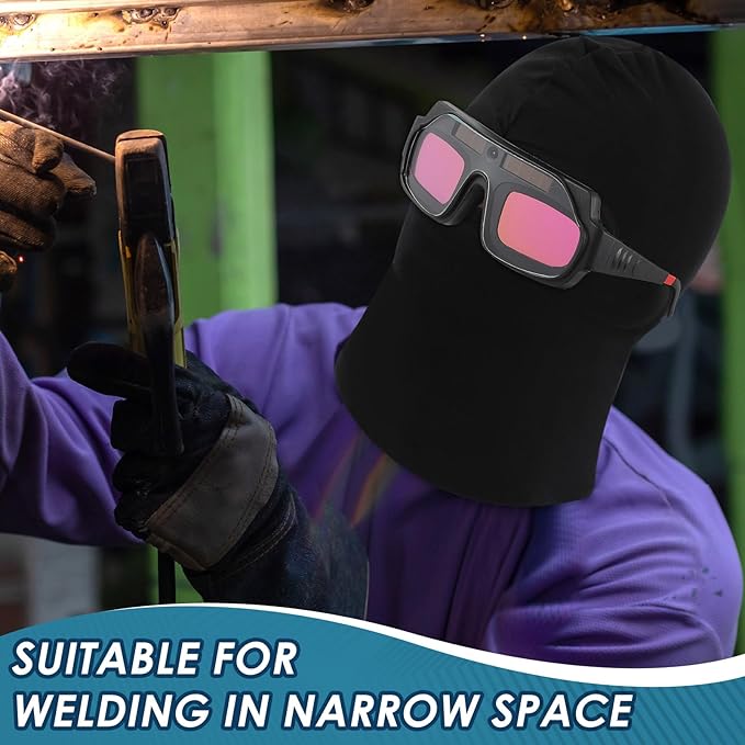 1 Set Welding Glasses Solar Welding Goggles Auto Darkening Welder Glasses Mask Helmet with Replacement Lenses