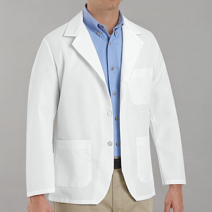 Red Kap Men's Lapel Counter Coat
