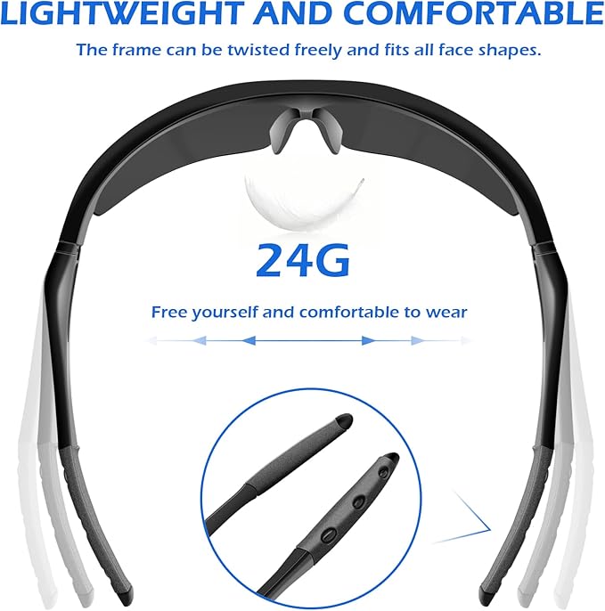 OXG 6 Pack Anti-Fog Safety Glasses, ANSI Z87+ Impact & Scratch Resistant Protective Eyewear for Work, Lab, Construction