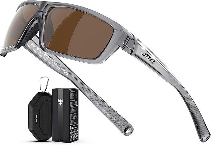 ATTCL Polarized Wrap Fishing Sunglasses Men - Driving Sports Glasses UV Protection