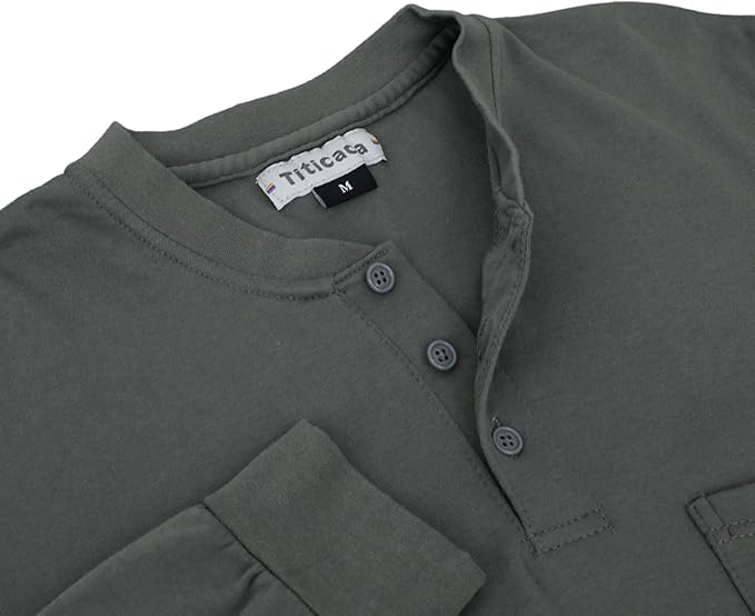 Titicaca FR Shirts for Men 5.5OZ Light Weight for Summer Flame Resistant Henley Shirts