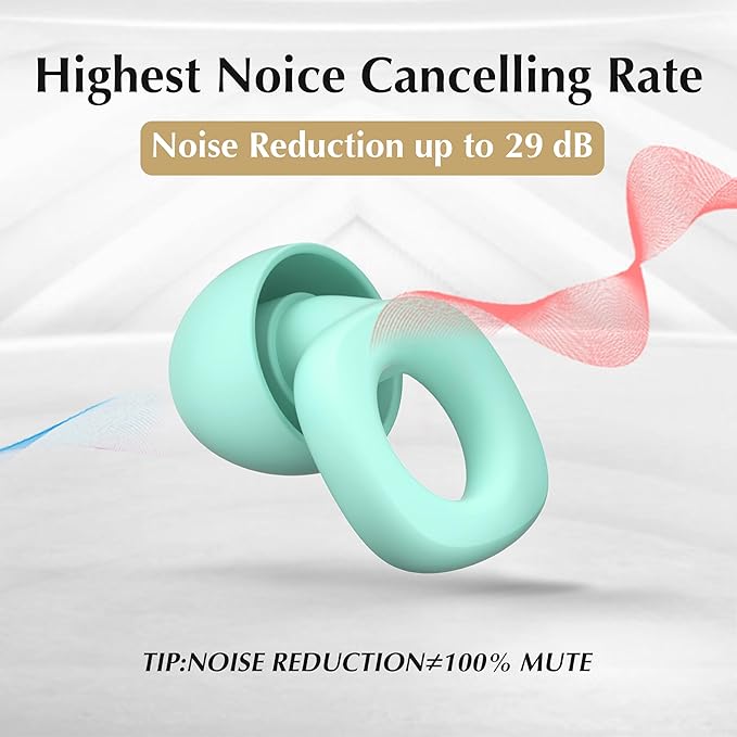 Soft Ear Plugs for Sleeping,Reusable Ear Plugs for Noise Reduction