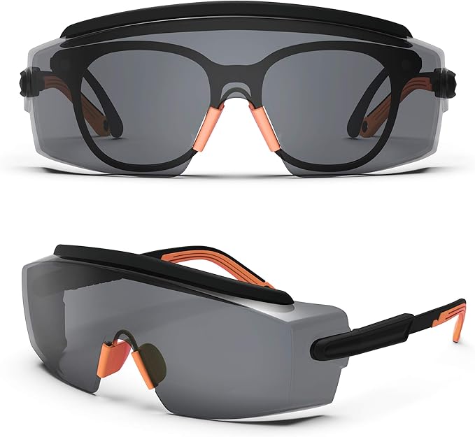 Anti Fog Safety Glasses Safety Goggles Over Glasses Protective Glasses with Anti Scratch Lenses Adjustable