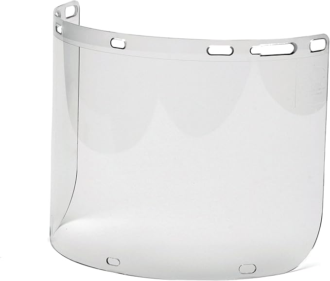 Pyramex Safety S1210CC Clear Cylinder Polycarbonate Shield with Slots for Chin Cup - ANSI Z87+