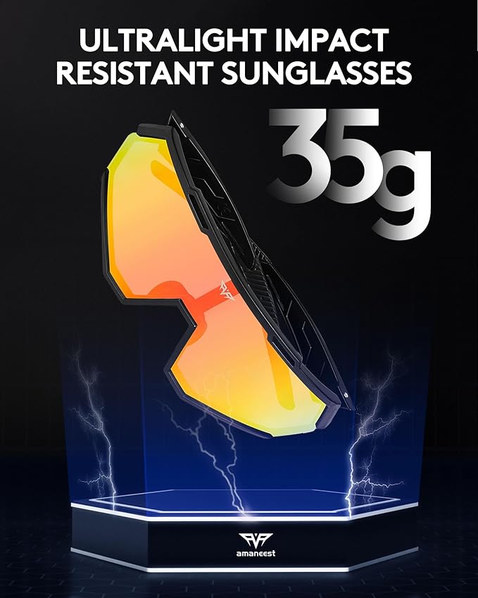 Sunglasses UV Protection Cycling Sunglasses for Men and Women,Impact Resistance Z87.1 for Construction