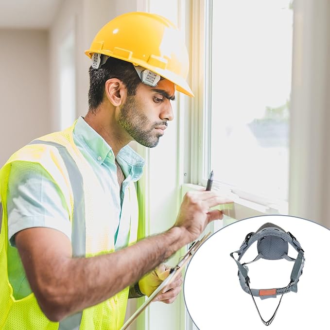 Mobestech Helmet Replacement Suspension Hard Hat Lining Hardhat Suspension Safety Helmet Accessory (4-Point knob)