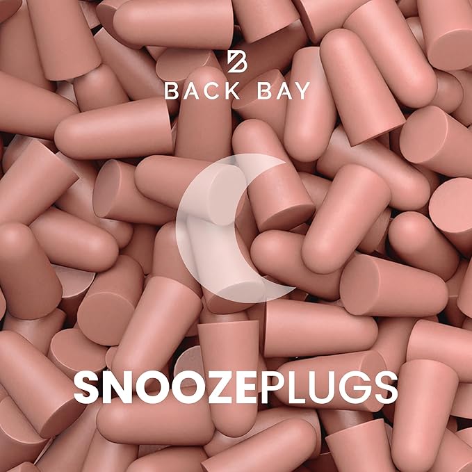 SnoozePlugs Ultra Soft Foam Earplugs for Sleeping, 60 Pairs Comfortable Foam Ear Plugs for Side Sleepers- 33db NRR Nightime Earplugs for Snore Blocking, Noise Canceling Sleep Noise Reduction