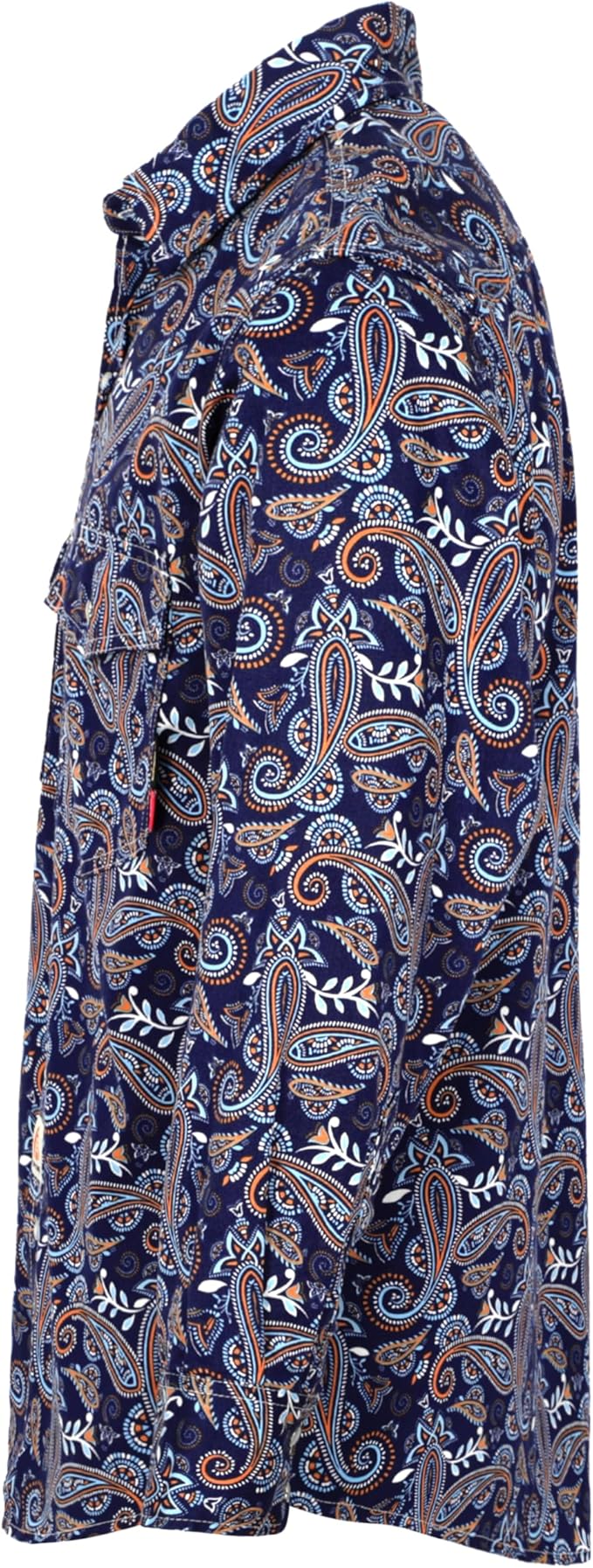 BOCOMAL FR Shirts Printed Paisley/Hawaii Lightweight Pearl Snaps/Button Down Flame Resistant NFPA2112 CAT2 Work Shirt