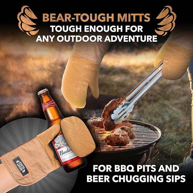 Bear Paw | Beast Glove Oven Mitts | Bear Hands Oven Mitts | Kitchen Pot Holders Set | Heat Resistant Oven Mittens for Kitchen