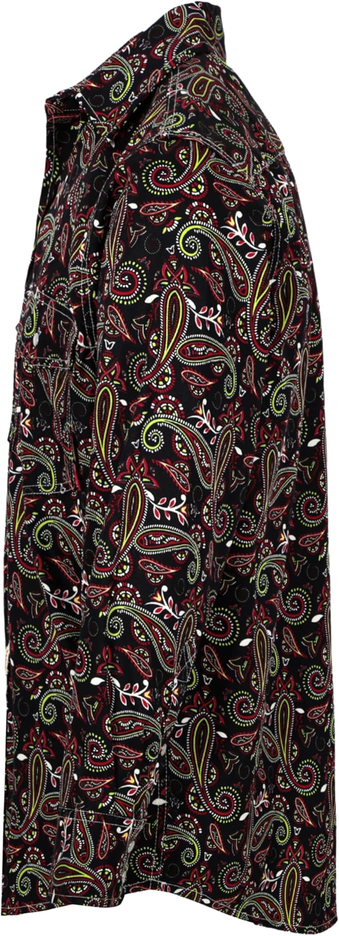 BOCOMAL FR Shirts Printed Paisley/Hawaii Lightweight Pearl Snaps/Button Down Flame Resistant NFPA2112 CAT2 Work Shirt