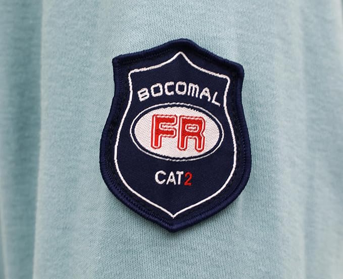 BOCOMAL FR Shirts Lightweight Classic Crew Long Sleeve Fire Resistant Shirt CAT2