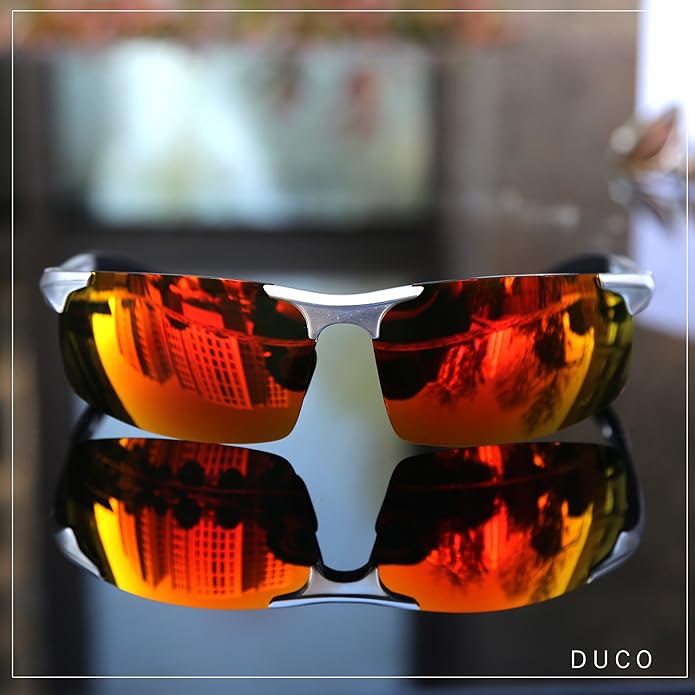 DUCO Mens Sports Polarized Sunglasses UV Protection Sunglasses for Men 8177s