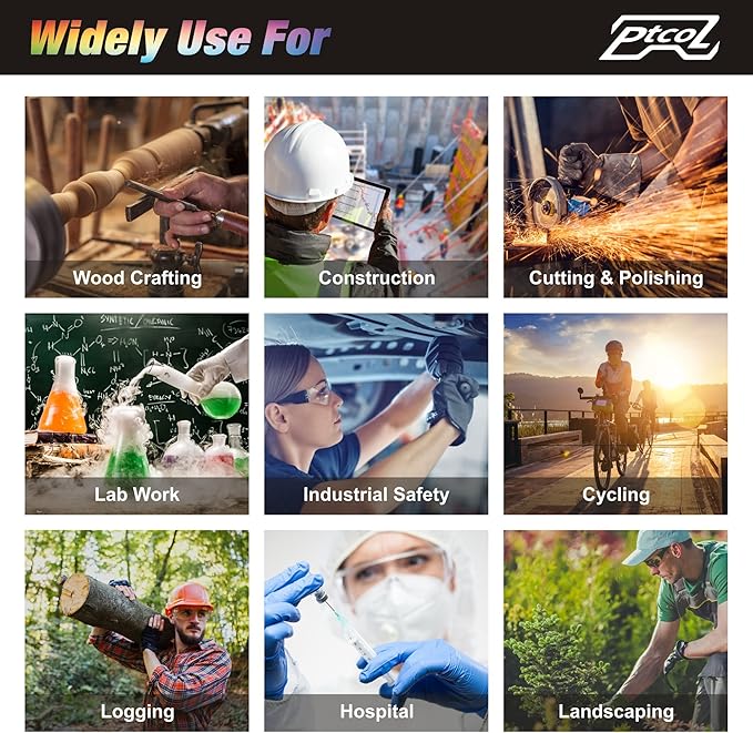 24 Pack Safety Glasses in 6 Galaxy Colors Proective Goggles Anti Scratch, Impact Resistant Clear Eyewear Unisex with ANSI Z87.1 for Laboratory, Shooting, Construction
