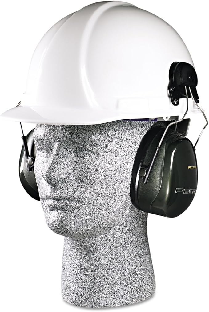 3M H7P3E Optime Earmuff Cap-Mount Headset, 24 dB NRR