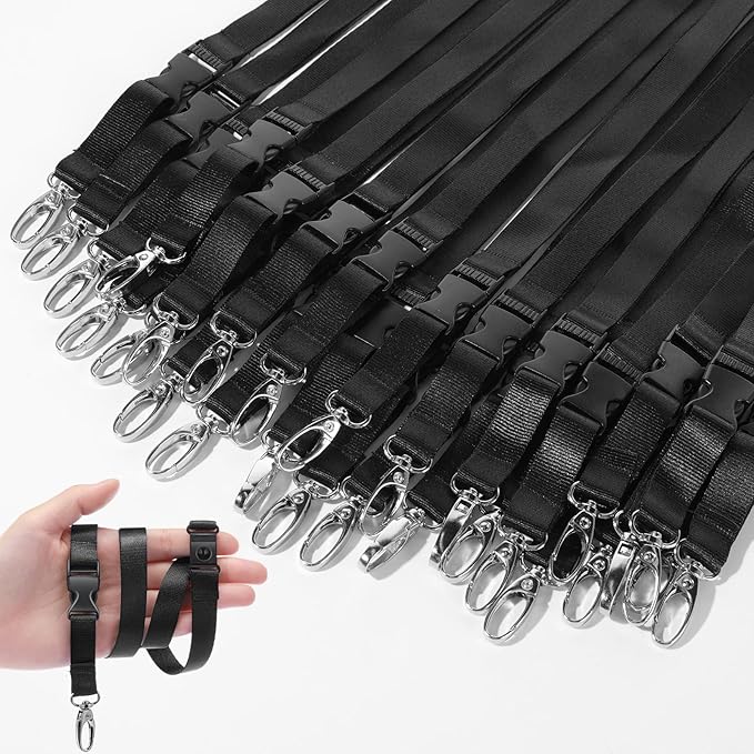 Windyun Break Away Lanyards for ID Badges and Keys Neck Strap with Quick Release Buckle Name Tag Detachable Lanyards