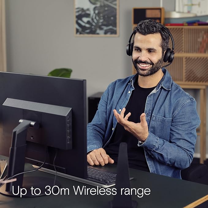 EPOS Impact 1061T - Enhanced Open Office Headset with Hybrid ANC, AI™ Microphone, and Multipoint Connectivity