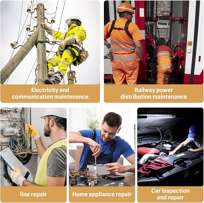 Electrical Insulated Gloves,400V High Voltage Resistance Electrician Gloves,Anti-slip Rubber,Work Gloves