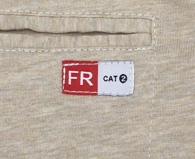 TICOMELA FR Shirts for Men 6oz Flame Retardant Mesh Breathable T-Shirt NFPA2112 Fire Retardant Henley Shirts