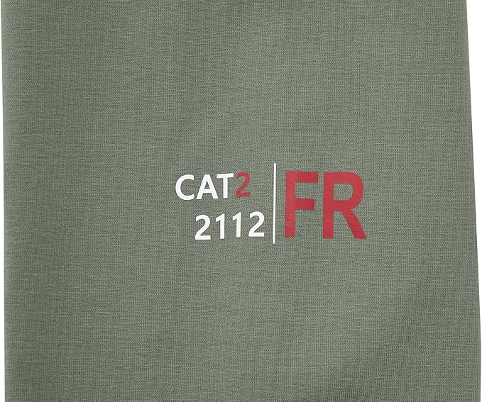 WORKWEYA FR Hooded Shirts 6OZ Lightweight FR Shirts for Men Thumb Hole Stretch NFPA2112 CAT2 Flame Resistant Hoodies