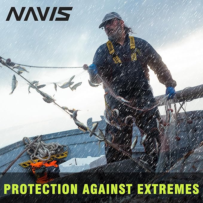 Men's Workwear PRO Rain Suit - Waterproof Jacket and Bib Pants 3-piece Set for Ultimate Safety and Comfort