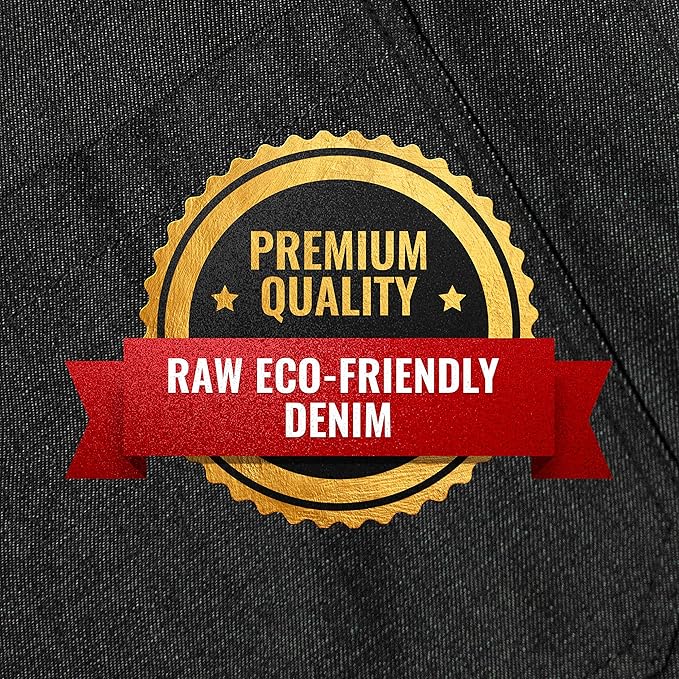 Under NY Sky No-Tie Durable Denim, Leather Reinforcement and Split-Leg